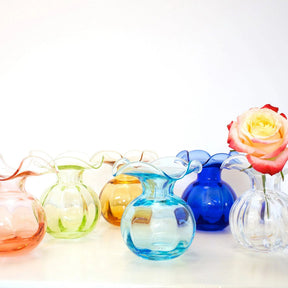 Vietri Hibiscus Glass Bud Vase