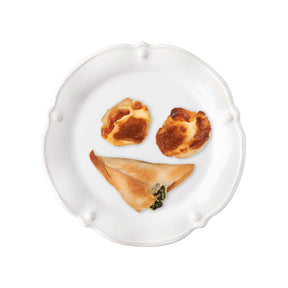 Juliska Berry & Thread Flared Side / Cocktail Plate - Whitewash