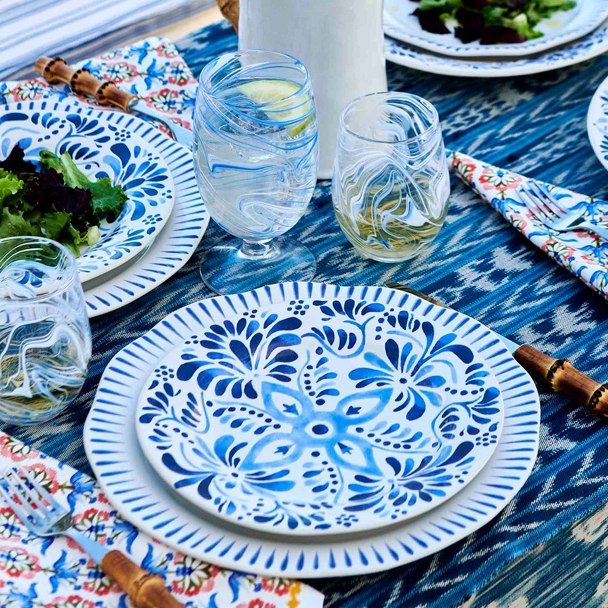 An image of Julisla Iberian Dessert / Salad Plate - Indigo