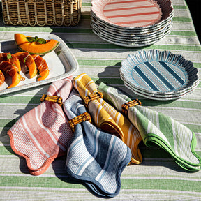 Juliska Cabana Stripe Napkins Assorted Set of 4 - Multi