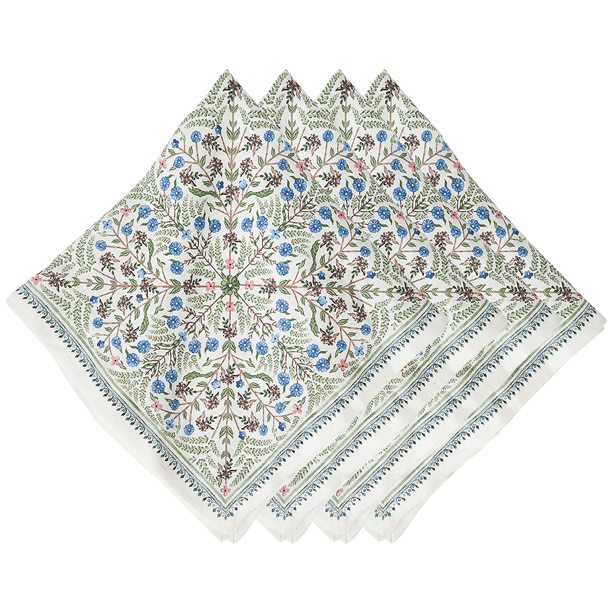 Juliska Villa Seville Set of 4 Napkins -Chambray