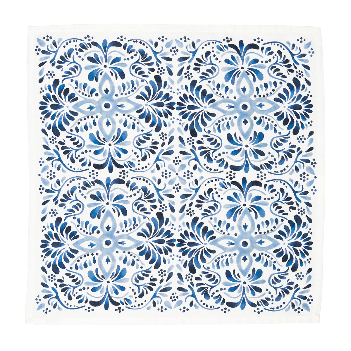 An image of Juliska Iberian Set of 4 Napkins - Indigo
