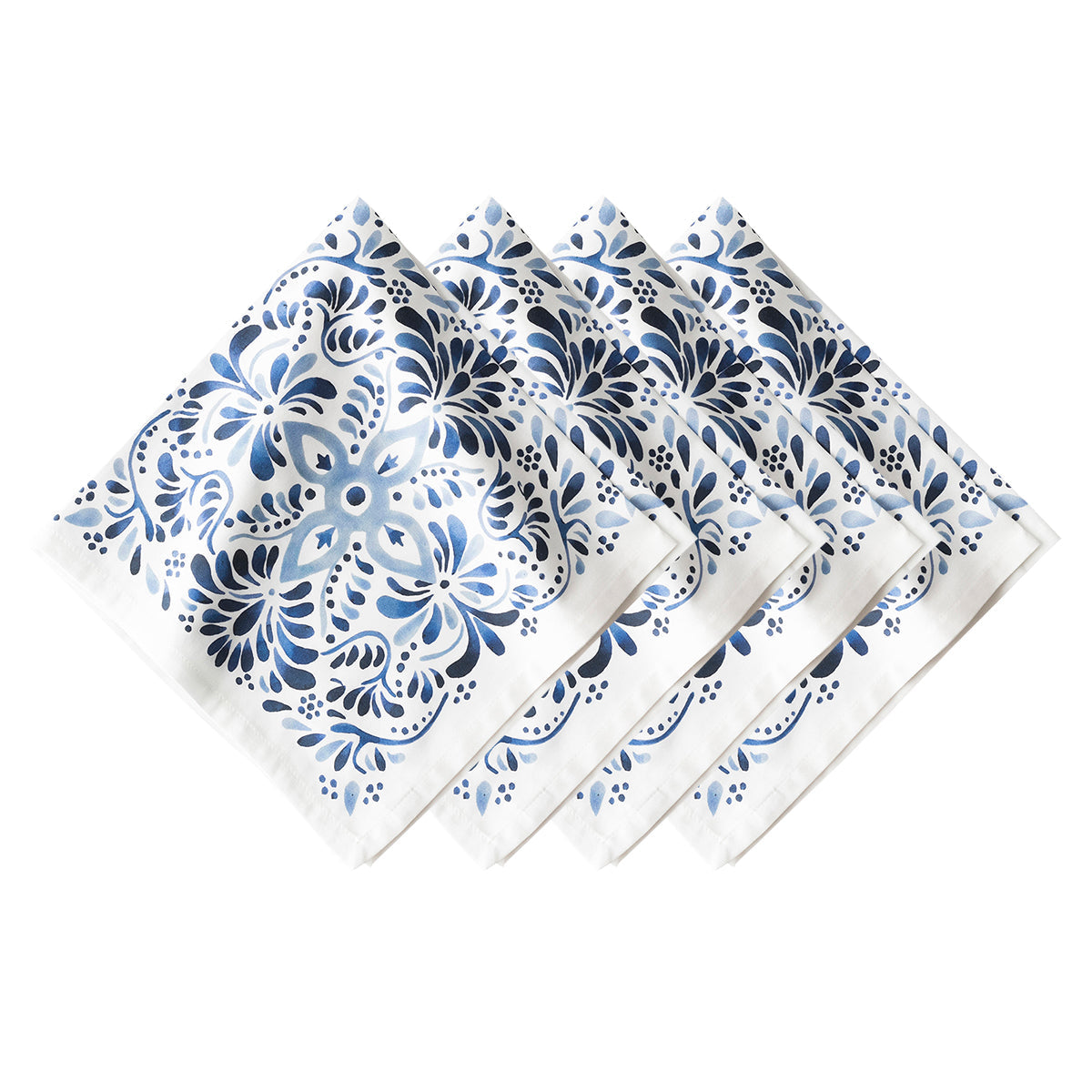Juliska Iberian Set of 4 Napkins - Indigo
