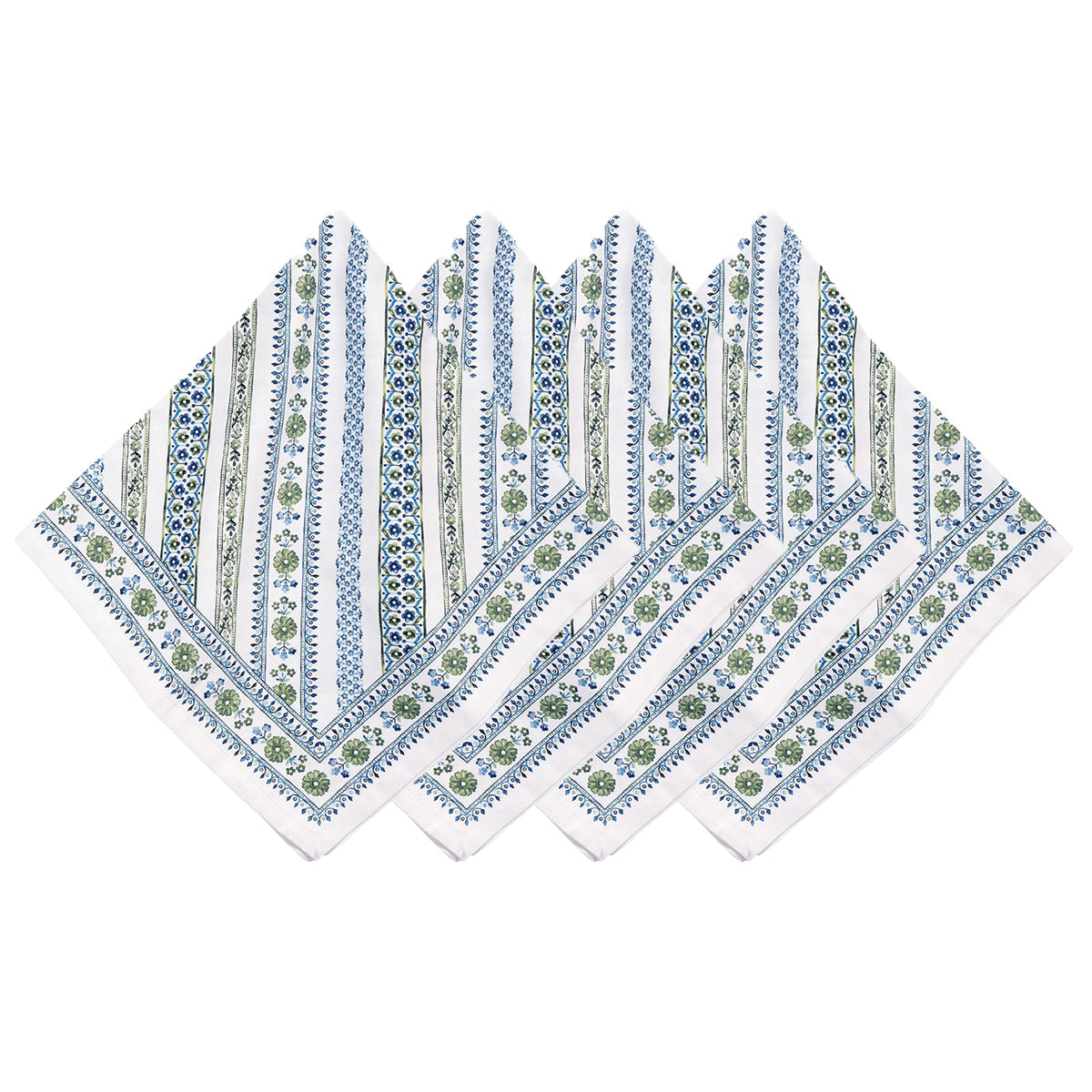 Juliska Villa Seville Set of 4 Stripe Napkins