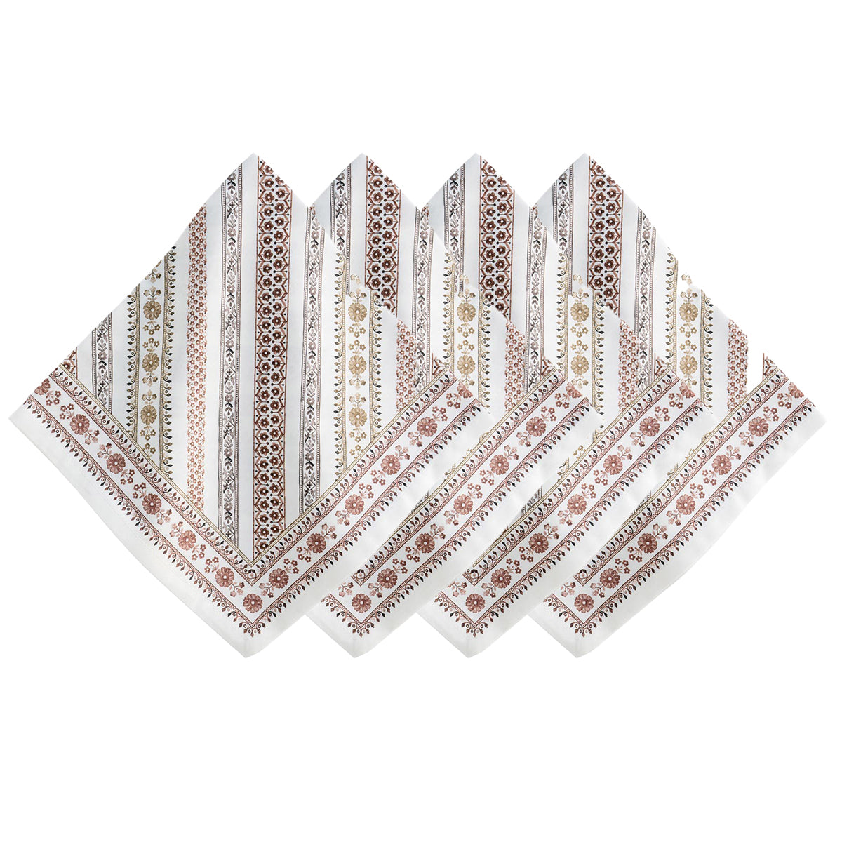 Juliska Villa Seville Set of 4 Stripe Napkins