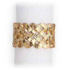 L'Objet Braid Jewel Napkin Rings - Set of 4