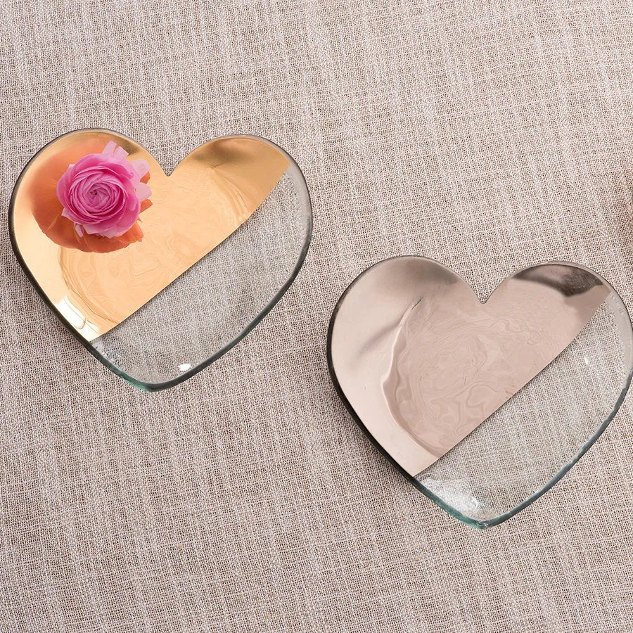 Annieglass Mod 7" Heart Plate