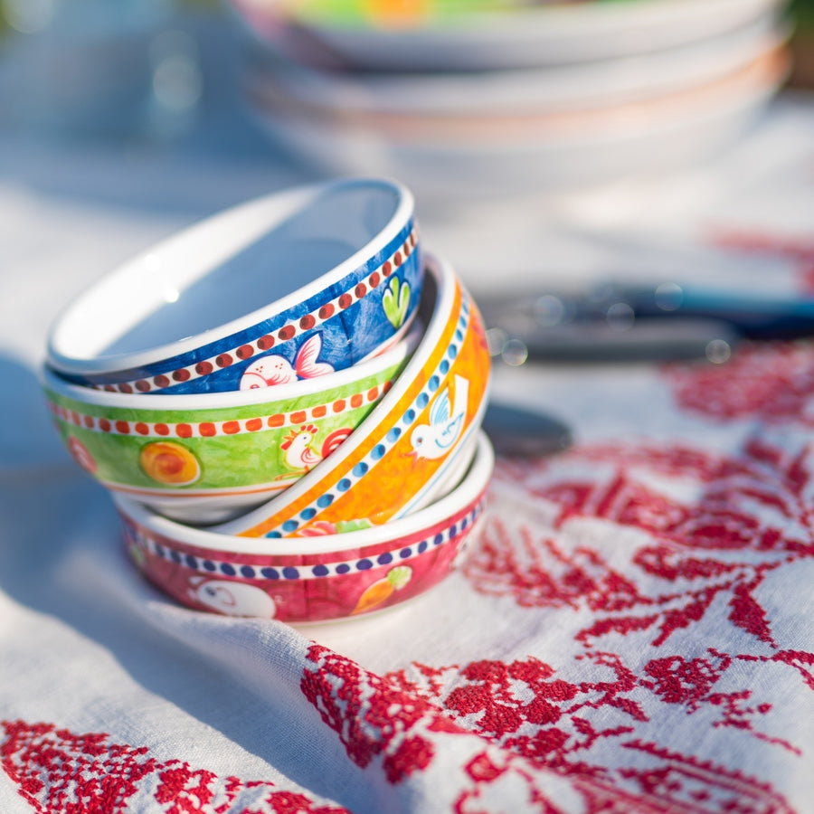 Vietri Campagna Melamine Pesce Olive Oil Bowl
