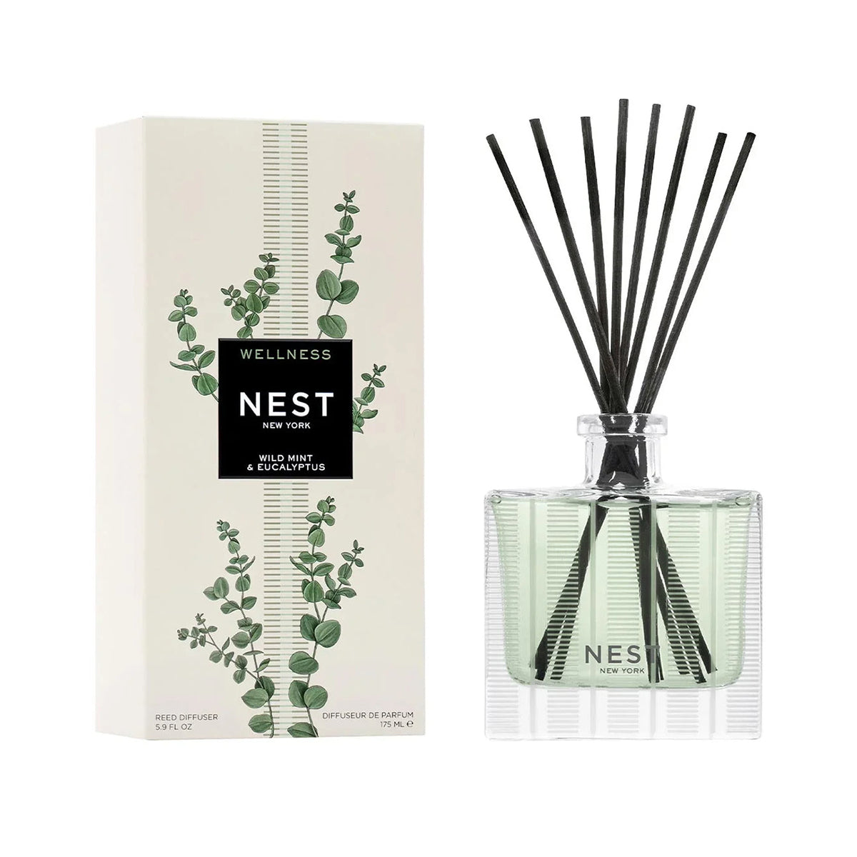 Nest Fragrances Wild Mint & Eucalyptus Reed Diffuser 5.9 fl oz