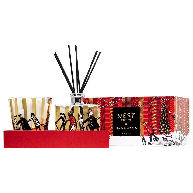 Nest Fragrances Holiday Donald Robinson Candle & Reed Diffuser Gift Set