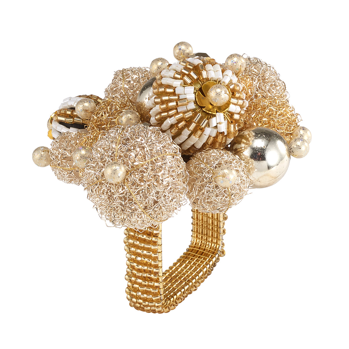 An image of Bodrum Gala Set of 4 Napkin Ring