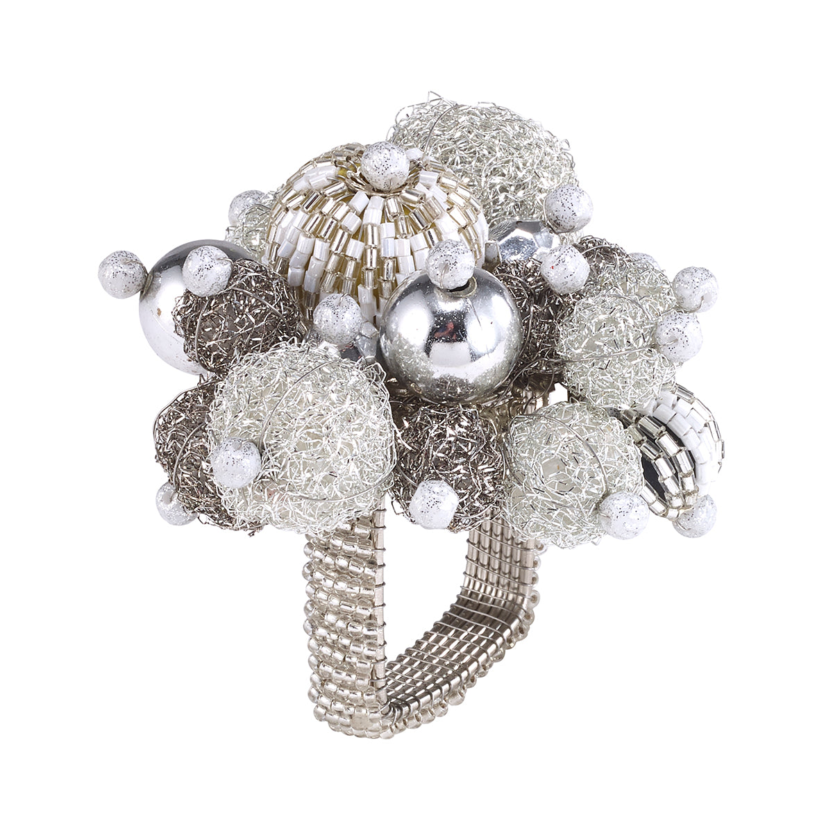 An image of Bodrum Gala Set of 4 Napkin Ring