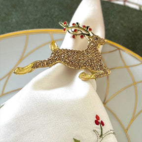 Bodrum Reindeer Set of 4 Napkin Ring