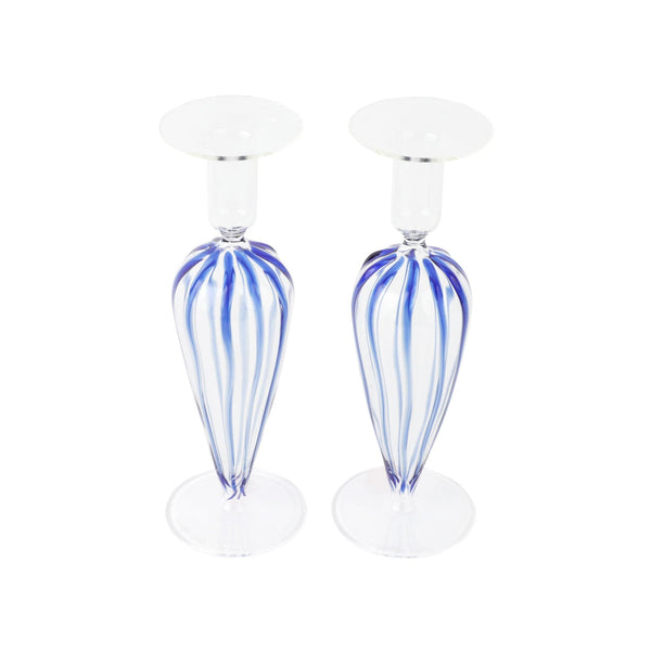 Vietri Nuovo Stripe Candlesticks