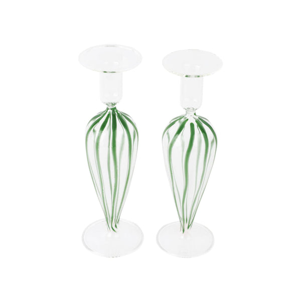 Vietri Nuovo Stripe Candlesticks
