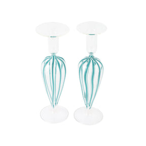 Vietri Nuovo Stripe Candlesticks