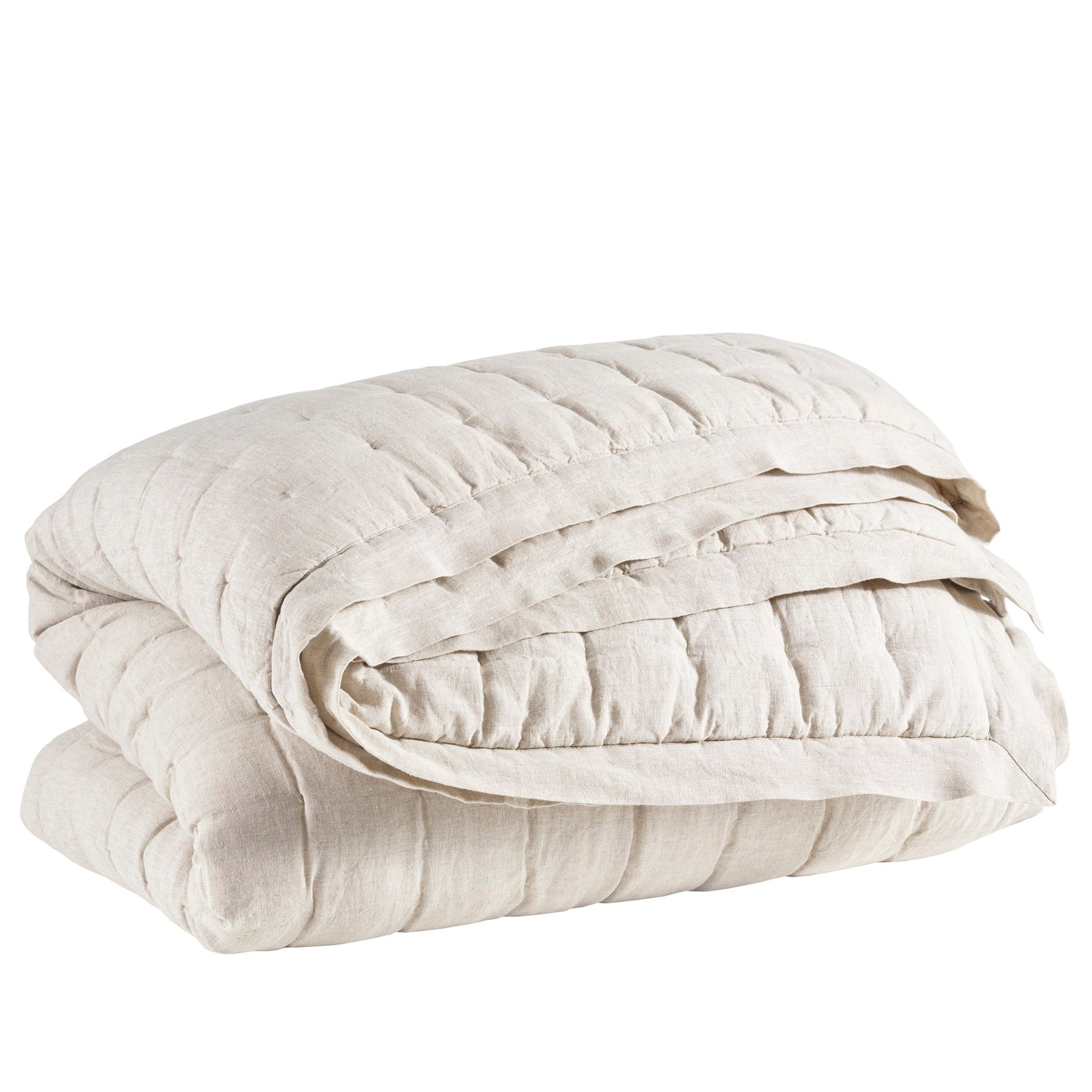 An image of Pine Cone Hill Lush Linen Puff Duvet Cover