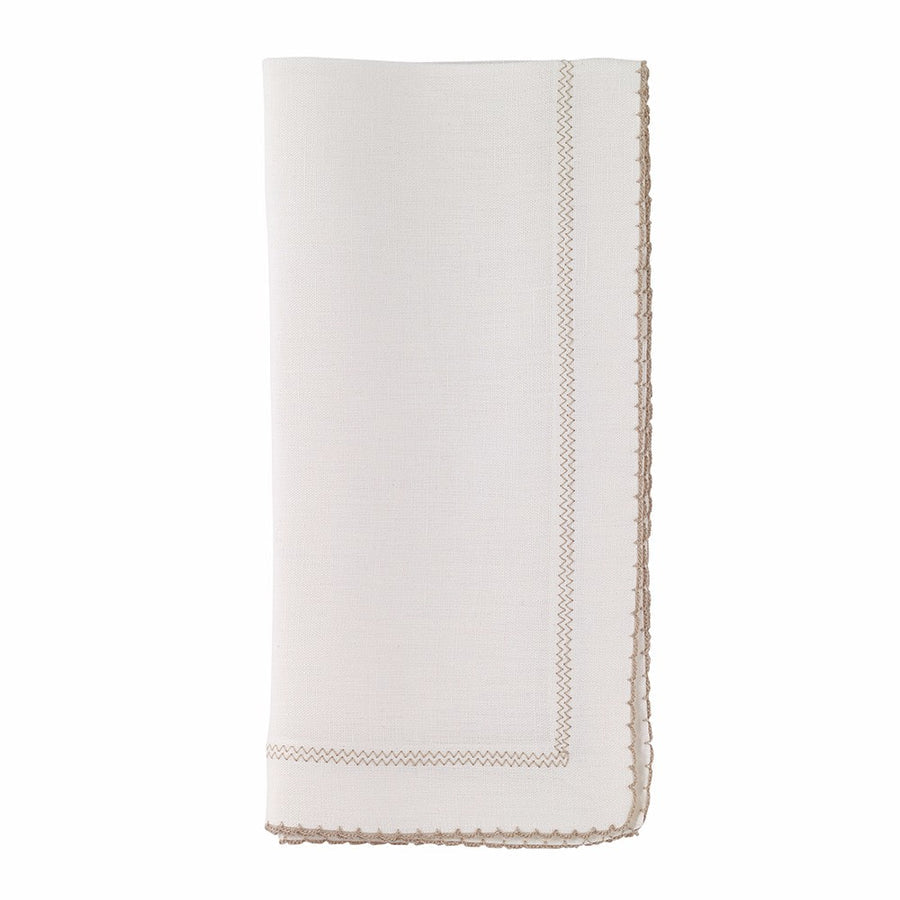 Bodrum Picot Set of 4 Dinner Napkin