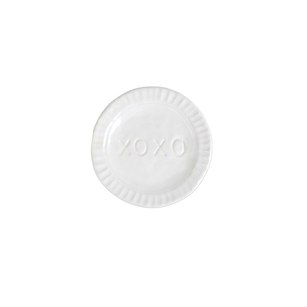 Vietri Pietra Serena XOXO Plate