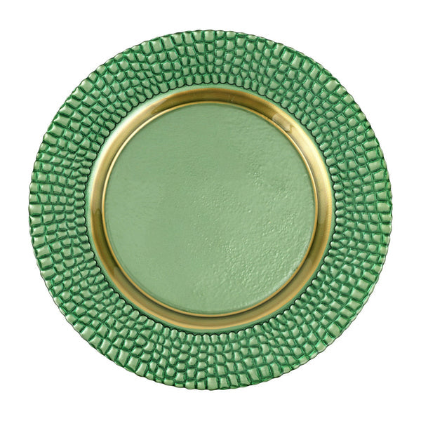 Vietri Pelli Glass Charger