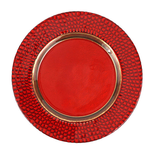 Vietri Pelli Glass Charger