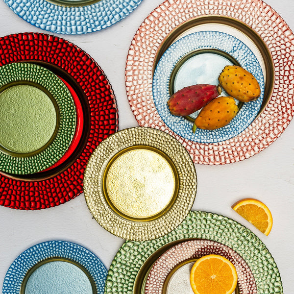 An image of Vietri Pelli Glass Charger