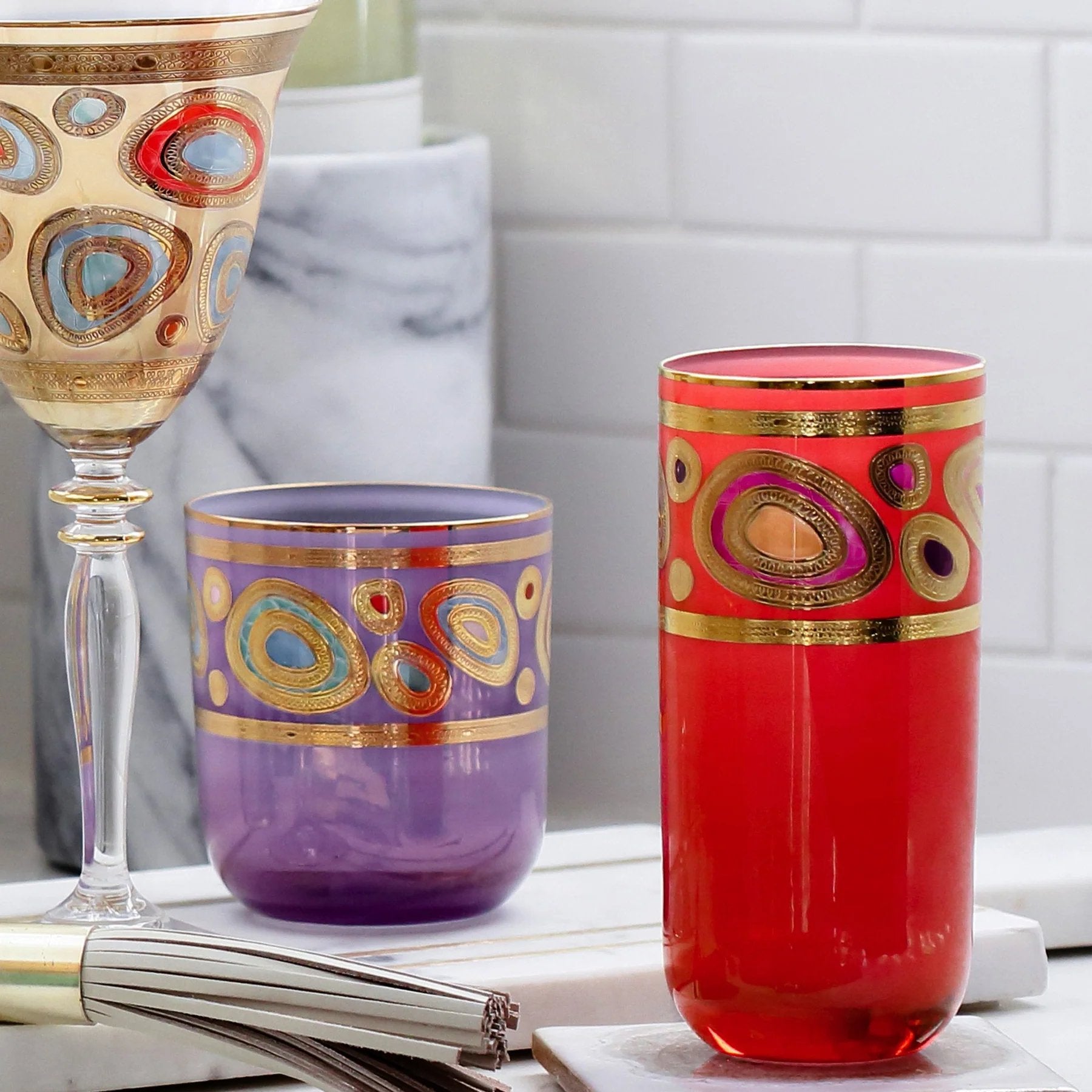 Vietri Regalia Highball Glass