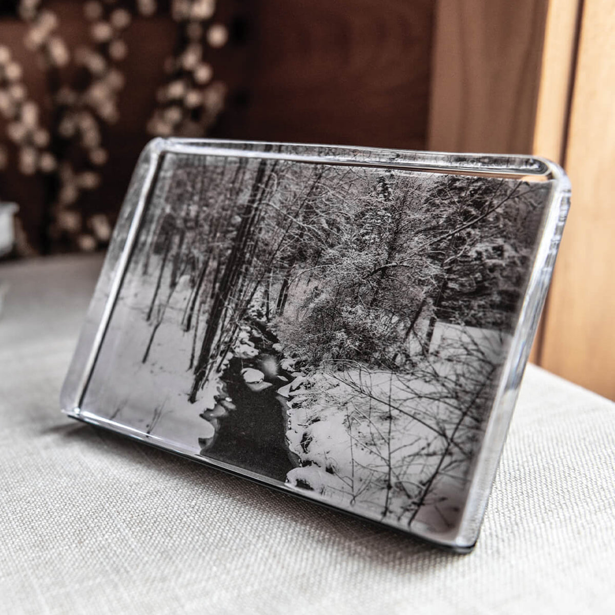 An image of Simon Pearce Woodbury Horizontal Photo Block