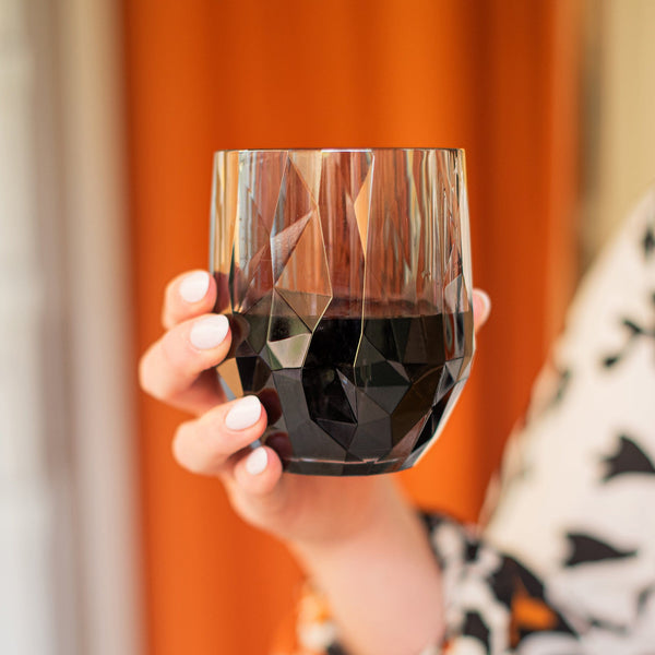 An image of Vietri Superglass Stemless Wine Glass