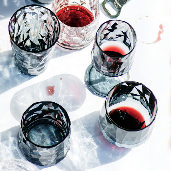 An image of Vietri Superglass Stemless Wine Glass