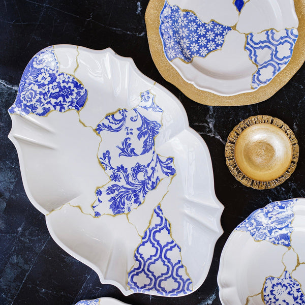 Vietri Storia Baroque Oval Platter