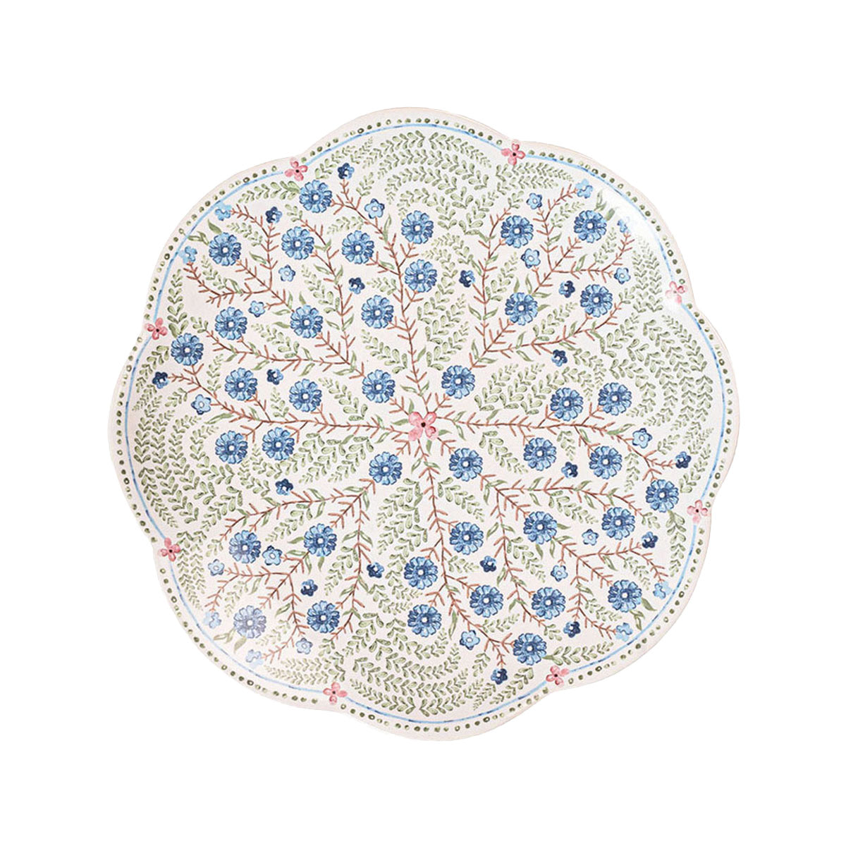 Juliska Villa Seville Scalloped Salad / Dessert Plate - Chambray