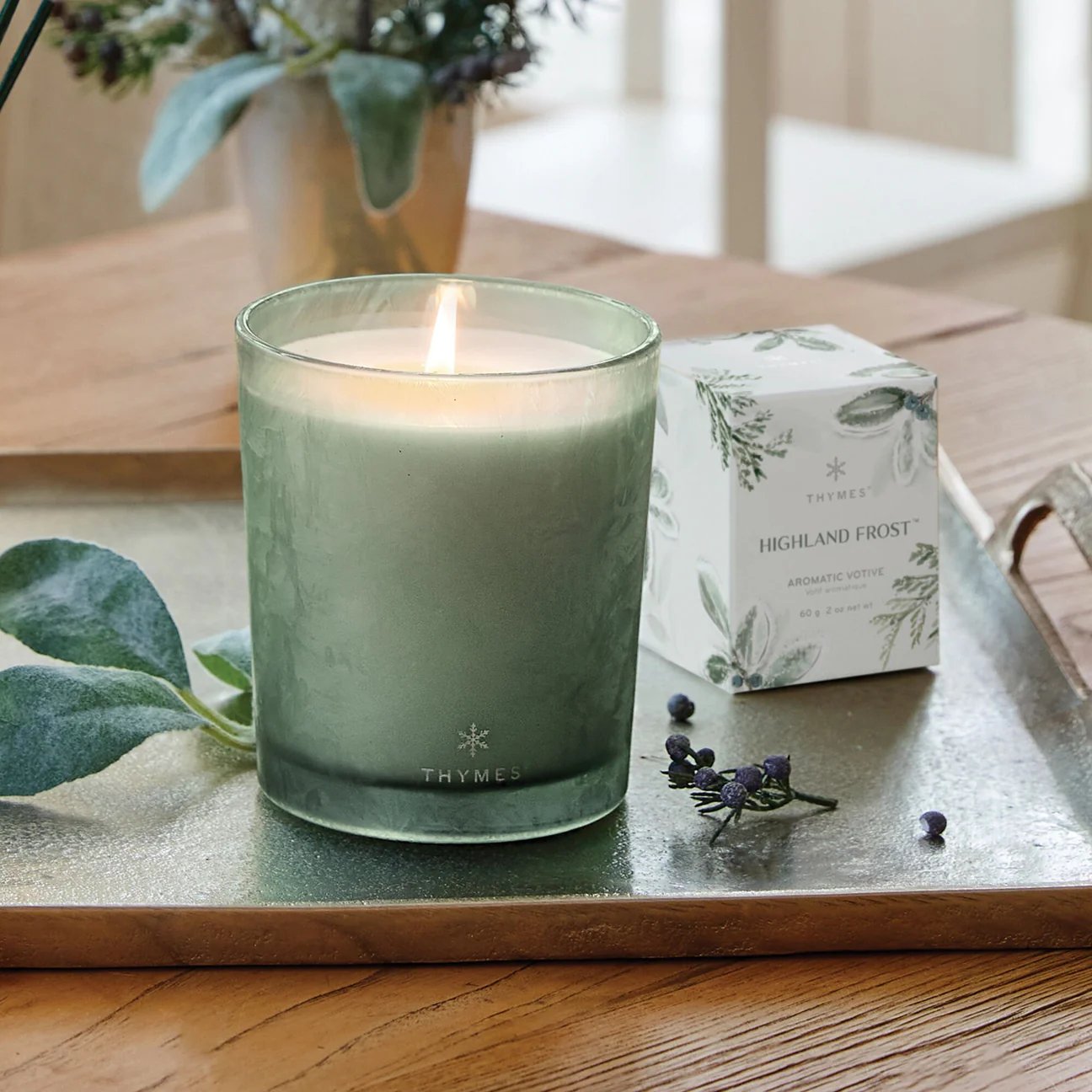 Thymes Highland Frost Large Candle 13 oz