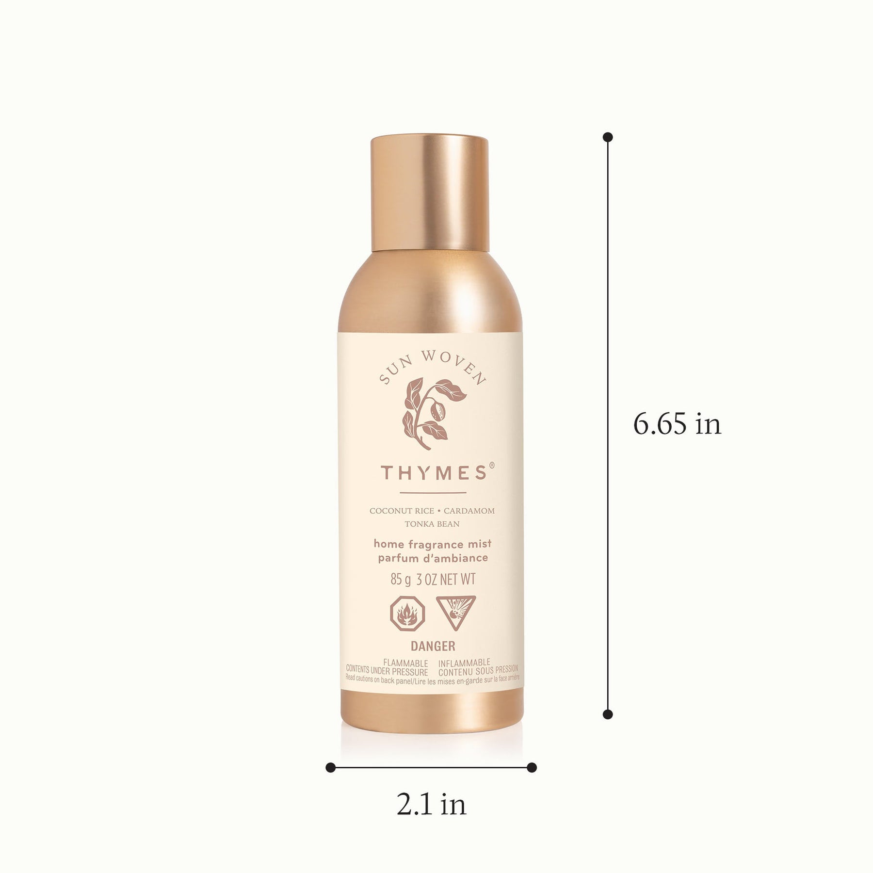 An image of Thymes Sun Woven Home Fragrance Mist - 3 oz