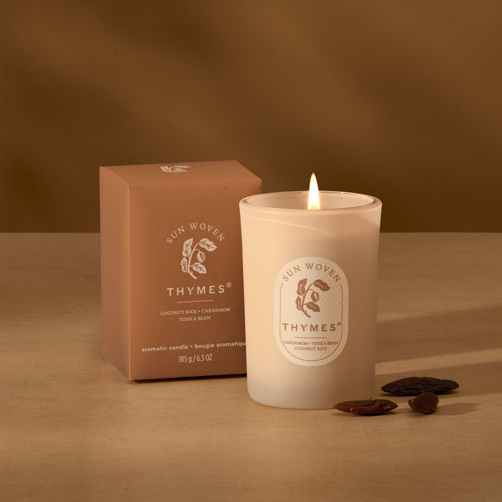 Thymes Sun Woven Poured Candle - 6.5 oz