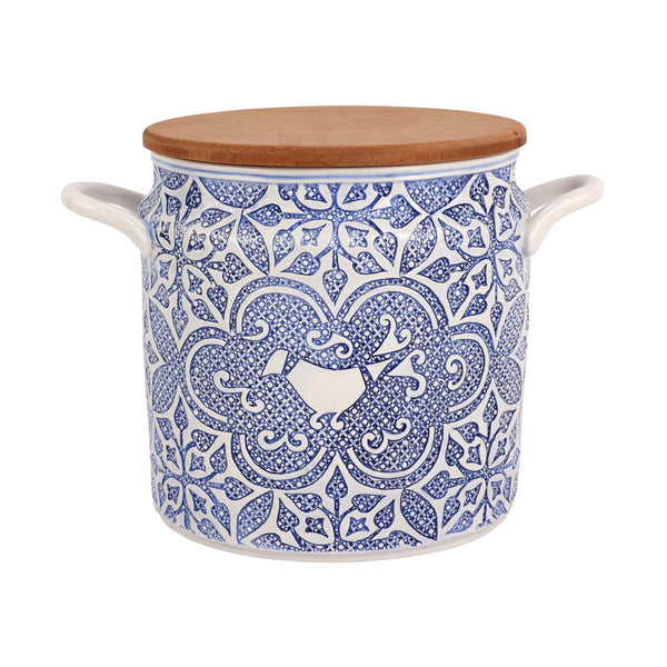 Vietri Uccello Blu Biscotti Jar