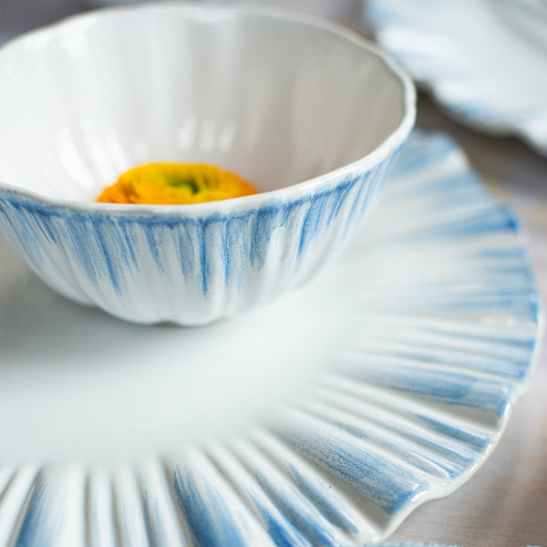 An image of Vietri Bari Blue and White Cereal Bowl
