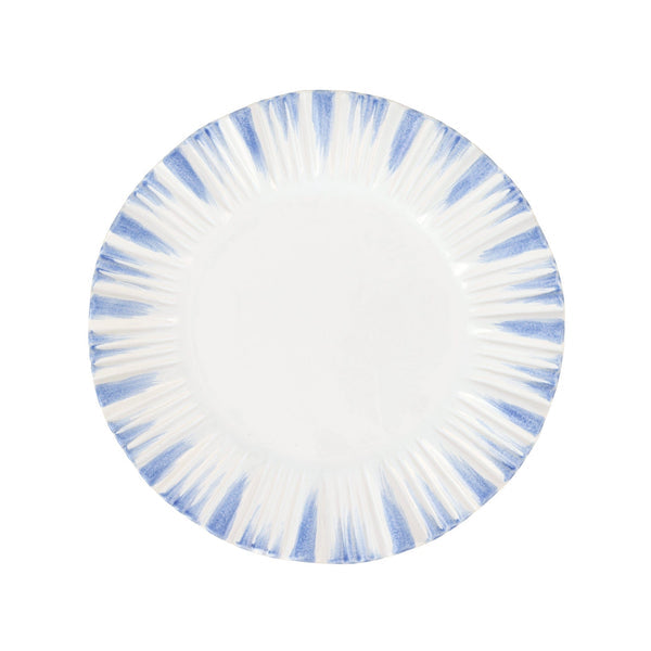 An image of Vietri Bari Blue and White American Dinner Plate