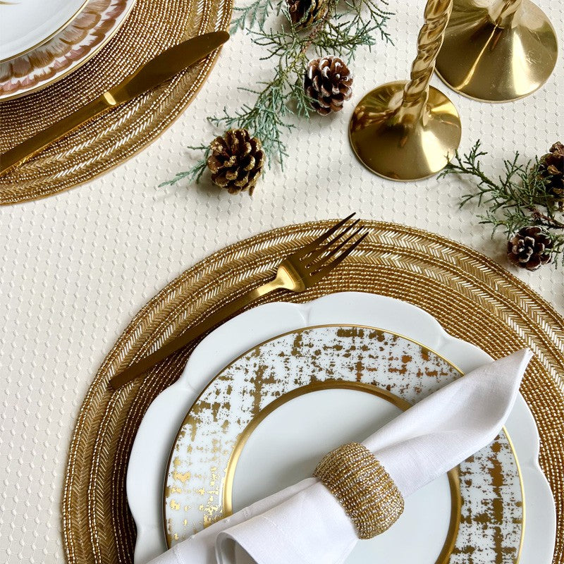 An image of Von Gern Dazzle Round Placemat Set of 2