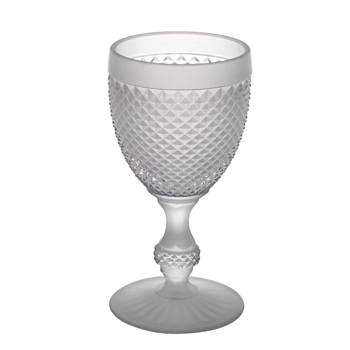 Vista Alegre Bicos Bicolor Frosted Stem Goblet