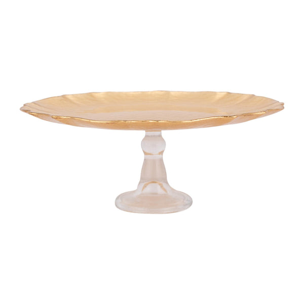 An image of Vietri Baroque Glass Cake Stand