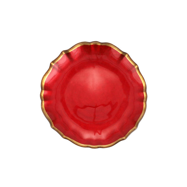 An image of Vietri Baroque Glass Cocktail Plate