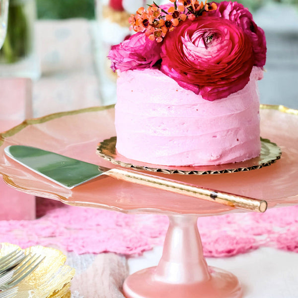 Vietri Baroque Glass Cake Stand