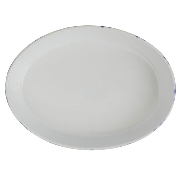 Vietri Santorini Dot Oval Baker