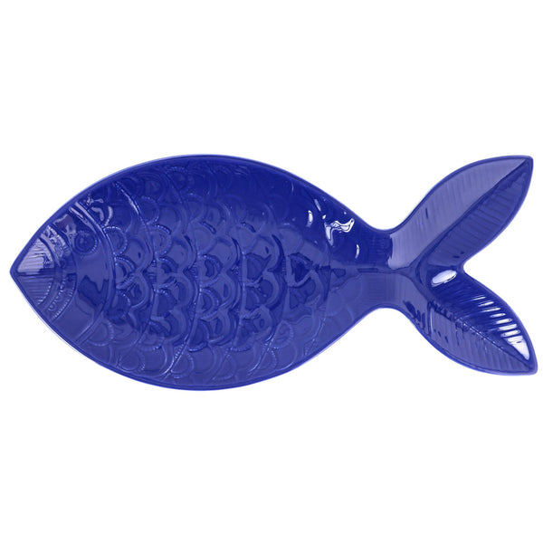 Vietri Santorini Figural Fish Platter