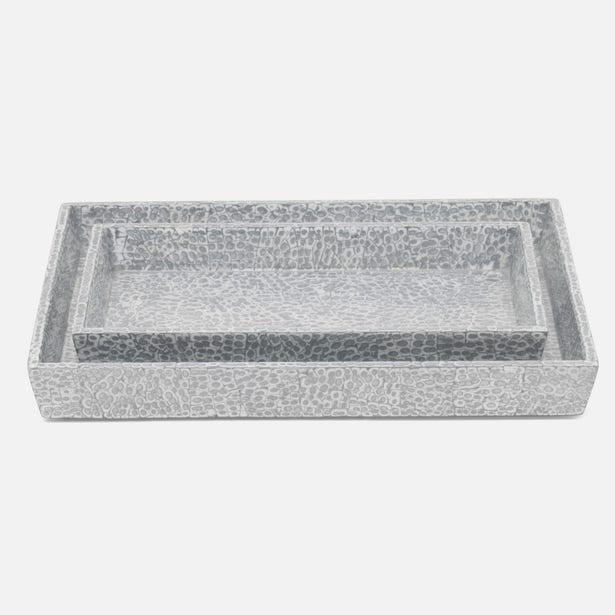 An image of Pigeon and Poodle Callas Tray Set of 2