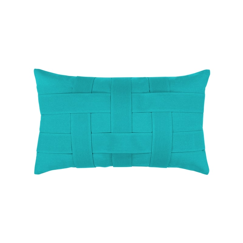 An image of Elaine Smith Basketweave Lumbar Pillow